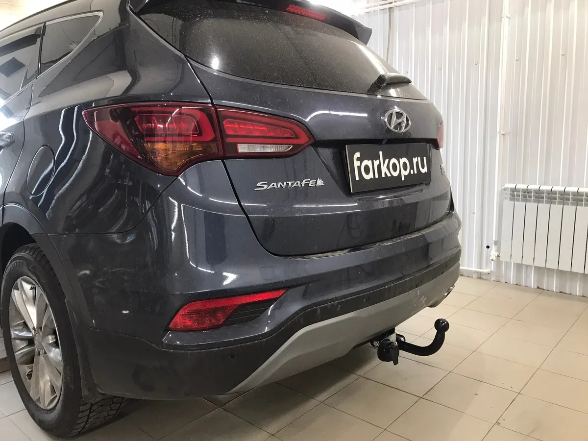 Фаркоп Лидер Плюс для Hyundai Santa Fe 2015-2018 K121-A в Киров