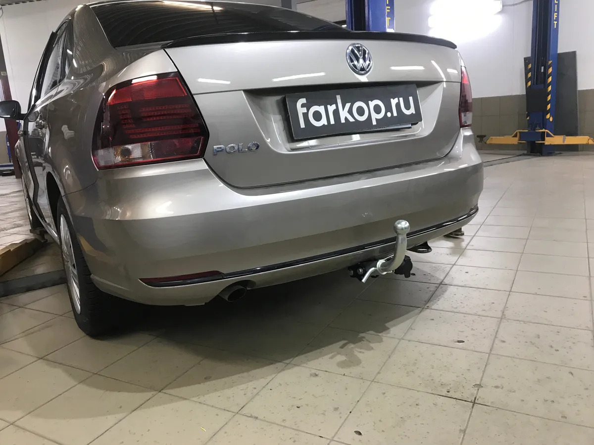 Фаркоп Лидер Плюс для Volkswagen Polo (седан) 2010-2020 V125-BA в Киров
