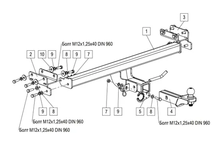 Фаркоп TowRus для Tenet T4L 2026- 269086 в Киров