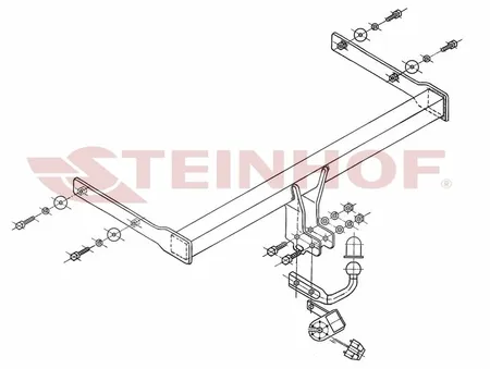 Фаркоп Steinhof для Skoda Octavia 2004-2013 S-341 в Киров
