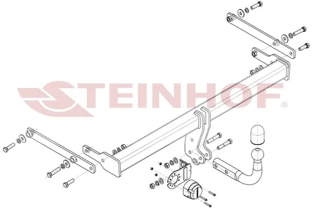 Фаркоп Steinhof для Mazda 3 (седан) 2019- Арт. M-061 M-061 в Киров