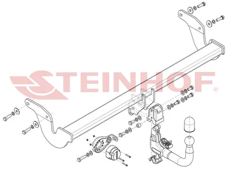 Фаркоп Steinhof для Lexus RX 2022- Арт. L-176 L-176 в Киров