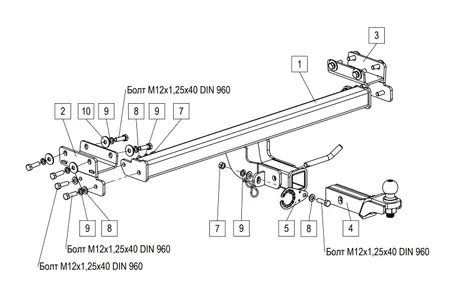 Фаркоп TowRus для Jeland J7 2026- 269086 в Киров