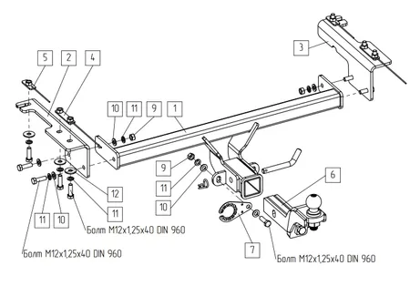 Фаркоп TowRus для Belgee X50 plus 2026- 299413 в Киров