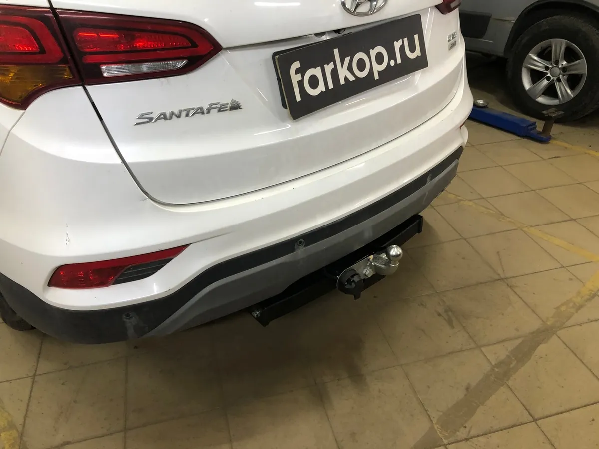 Фаркоп Лидер Плюс для Hyundai Santa Fe 2012-2018 H224-F в Киров