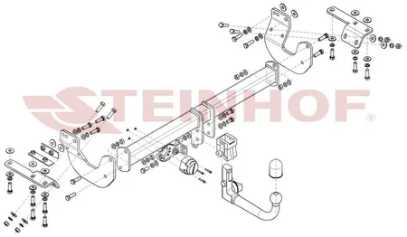 Фаркоп Steinhof для Renault Samsung QM6 2016- R-048 в Киров